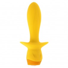 Желтая анальная вибропробка Mellow Yellow - 13,5 см.