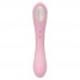 Нежно-розовый двусторонний стимулятор Daisy Massager - 20,2 см.