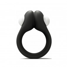 Черное эрекционное кольцо Zippy Vibrating Ring With Bullet