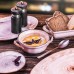 Форма для запекания «Пастораль» овальная с ручками;фарфор;1,25л;,H=6,L=25,B=19см;зелен.