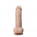 Телесный фаллоимитатор на присоске Real Skin Model 1 - 17,8 см.