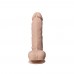 Телесный фаллоимитатор на присоске Real Skin Model 1 - 21 см.