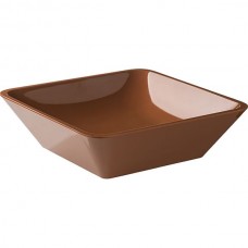 Салатник квадратный;пластик;2,13л;,L=25,4,B=25,4см;терракот