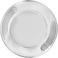 Блюдо «Мурано Граффио» набор[2шт];стекло;D=32см;прозр.