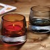 Подсвечник «Джой»;стекло;D=67,H=64мм;красный