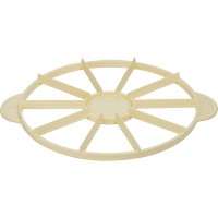 Делитель для торта на 10 кусков;пластик;D=270,H=25,L=330мм;желт.