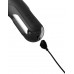 Черный силиконовый вибратор-кролик Sonix Silicone Thruster - 22 см.