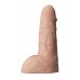 Телесный фаллоудлинитель с мошонкой Cock Next - 17 см.
