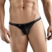 Черные перфорированные трусы-слипы Clever Esencial Brief Slip