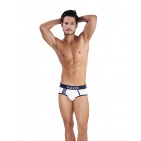 Белые хлопковые трусы-брифы Clever Piping Brief