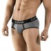 Серые хлопковые трусы-брифы Clever Piping Brief