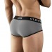 Серые хлопковые трусы-брифы Clever Piping Brief