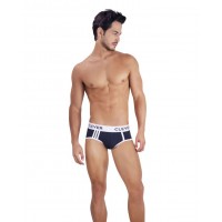 Черные хлопковые трусы-брифы Clever Piping Brief