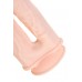 Телесный анально-вагинальный вибратор RealStick Silicone Jason M - 18 см.