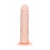 Телесный анально-вагинальный вибратор RealStick Silicone Jason M - 18 см.