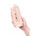 Телесный анально-вагинальный вибратор RealStick Silicone Jason M - 18 см.