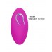 Лловое перезаряжаемое виброяйцо с пультом ДУ