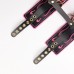 Черные кожаные оковы с розовой строчкой Черные кожаные оковы с розовой строчкой