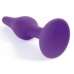 Фиолетовая анальная втулка Silcone Purple Plug Extra Large - 15,5 см.