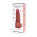Телесный фаллоимитатор с имитацией шибари - 25 см. Телесный фаллоимитатор с имитацией шибари - 25 см.