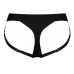 Черные трусики для насадок Heroine Lingerie Harness - size XL