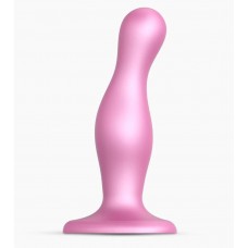 Розовая насадка Strap-On-Me Dildo Plug Curvy size M
