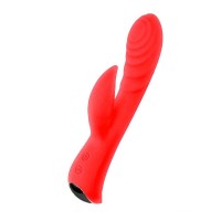 Красный перезаряжаемый вибратор-кролик - 19,1 см. Красный перезаряжаемый вибратор-кролик - 19,1 см.