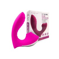 Ярко-розовый вибромассажер с вакуумной стимуляцией клитора Ярко-розовый вибромассажер с вакуумной стимуляцией клитора