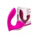 Ярко-розовый вибромассажер с вакуумной стимуляцией клитора