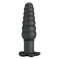 Черный анальный вибростимулятор Imron - 11 см.