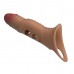 Карамельная удлиняющая насадка на пенис с вибрацией Карамельная удлиняющая насадка на пенис с вибрацией