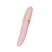 Розовый вибростимулятор с имитацией оральных ласк и функцией нагрева Eve
