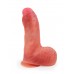 Телесный силиконовый вибратор-реалистик - 16,5 см.
