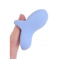 Голубой сенсорный вибромассажёр на палец Fuzu Sensa