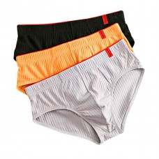 Набор из 3 трусов-брифов из ткани в рубчик