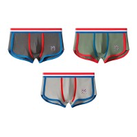 Набор из 3 мужских трусов-боксеров с контрастной отделкой