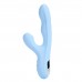 Голубой вибратор с ротацией и вакуумной стимуляцией BeYourLover Rosubi