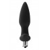 Черная анальная вибропробка FantASStic Vibrating Plug - 14 см.