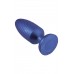 Синяя анальная пробка 4 Inch Silicone Anal Plug - 12 см.