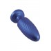 Синяя анальная пробка 4 Inch Silicone Anal Plug - 12 см.