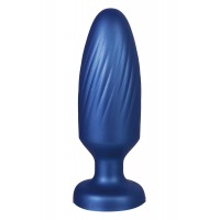 Синяя анальная пробка 4 Inch Silicone Anal Plug - 12 см.