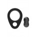 Черное эрекционное кольцо Cockring Single Weight