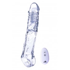 Прозрачная насадка-удлинитель Length Enhancer With Bullet с подхватом - 22,3 см.