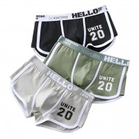 Набор из трех мужских трусов-боксеров с принтом на резинке