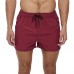 Бордовые мужские пляжные шорты