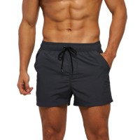 Темно-серые мужские пляжные шорты