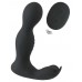 Черная анальная пробка с вибрацией, вращением и пультом ДУ RC Butt Plug with 2 Functions