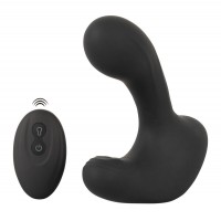 Черная анальная вибропробка с функцией расширения RC Butt Plug with 3 functions