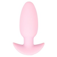 Розовая анальная пробка с вибрацией Cuties Vibrating Mini Butt Plug - 8 см.
