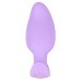 Сиреневая анальная пробка с вибрацией Cuties Vibrating Mini Butt Plug - 8 см.